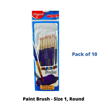 Paint Brush - Size 1, Round,(Pack of 1)